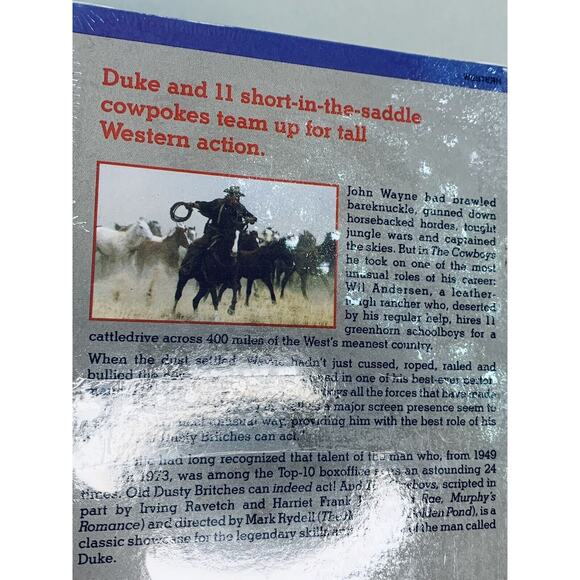 The Cowboys VHS John Wayne Movie New Sealed - Picture 8 of 9